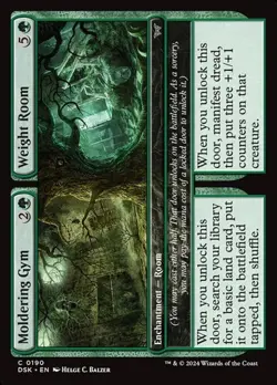 Moldering Gym // Weight Room - Foil DSK NM MTG - Image 1