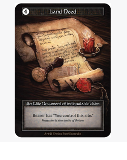 Land Deed (FOIL) Elite Beta Sorcery - Image 1