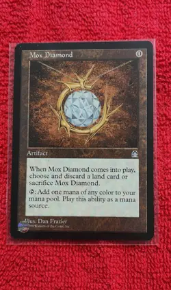 Magic: The Gathering Mox Diamond Artifact Stronghold Rare Regular English - Image 1