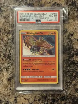PSA 10 Shining Ho-Oh SM70 Pokemon TCG Promo - Image 3