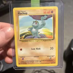 Machop 052/102 Base Set Common Pokemon TCG - Image 1