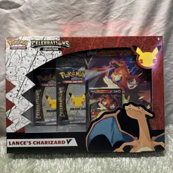 Pokemon Celebrations Lance’s Charizard V Box Evolving Skies Fusion Booster - Image 1
