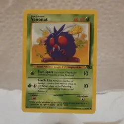 Pokemon Venonat Jungle 63/64 Common 40 HP Regular Basic English Unlimited - Image 1