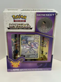 2016 POKEMON XY GENERATIONS MYTHICAL POKEMON COLLECTION W/ GENESECT PIN & PROMO - Image 1
