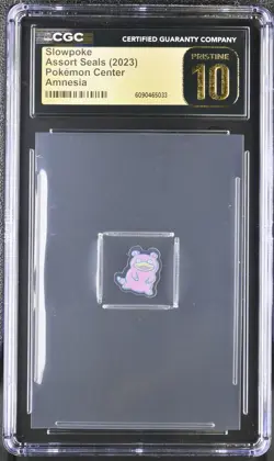 2023 Pokemon Center Flake Seals Pokemon Slowpoke CGC 10 - Image 1
