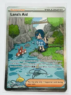 Lana’s Aid 219 Pokemon Twilight Masquerade 2024 NM Special Illustration Rare - Image 2