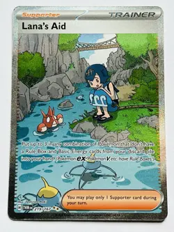 Lana’s Aid 219 Pokemon Twilight Masquerade 2024 NM Special Illustration Rare - Image 4