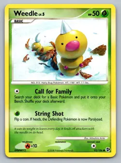 Pokemon TCG Great Encounters Weedle 93/106 - Image 1