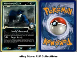 2009 Pokemon, Platinum, #77/127 Honchkrow G Lv. 47, Reverse Holo Common (b) - Image 1