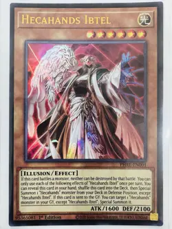 Yu-Gi-Oh! TCG Hecahands Ibtel 1st Edition Ultra Rare Nm - Image 1