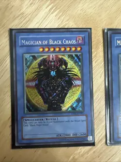 Yugioh Magician of Black Chaos PP01-EN001 Unlimited Secret Rare NM x2 - Image 2