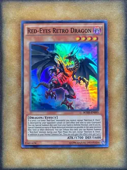 Yugioh Red-Eyes Retro Dragon BOSH-EN095 Super Rare NM - Image 1