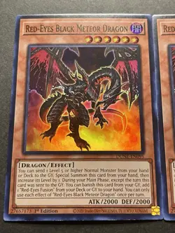 3x Red-Eyes Black Meteor Dragon | DUNE-EN095 | NM/MD | Super Rare | YuGiOh! - Image 4