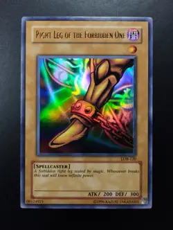 YUGIOH 2002 | RIGHT LEG OF THE FORBIDDEN ONE | LOB-120 | NA PRINT | NM - MINT - Image 1