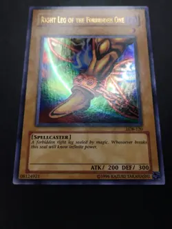 YUGIOH 2002 | RIGHT LEG OF THE FORBIDDEN ONE | LOB-120 | NA PRINT | NM - MINT - Image 5