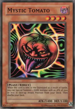 Yugioh Mystic Tomato SKE-021 Common NM - Image 1