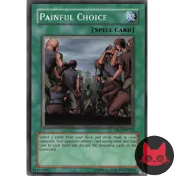 Yugioh Painful Choice DB1-EN033 Common NM - Image 1