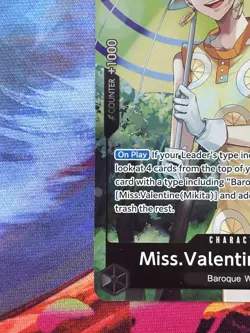 Miss.Valentine Mikita Dash Pack Promo OP14-087 One Piece TCG English - Image 5