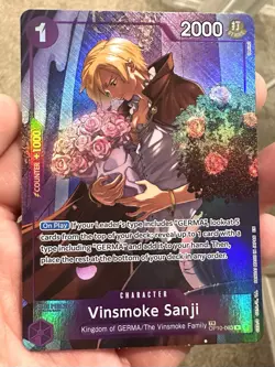 One Piece TCG: Vinsmoke Sanji OP10-063 OP12 Eng. Treasure Rare - Mint/Near Mint - Image 1