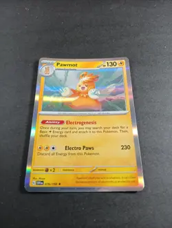 Pokemon Scarlet & Violet Pawmot Holo Rare Card 076/198 NM - Image 1