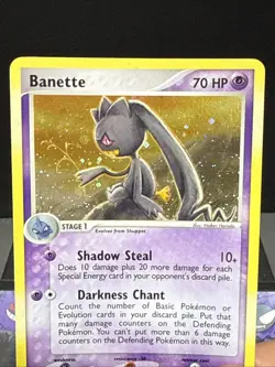 Pokemon Card Banette 1/101 Holo EX Hidden Legends Holo Rare Light Play - Image 2