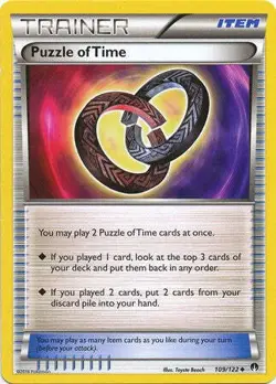 Puzzle of Time 109/122 Uncommon - Pokemon XY Breakpoint Card - Image 1