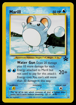 Pokemon Card - Marill #29 WoTC Black Star Promo - Image 1