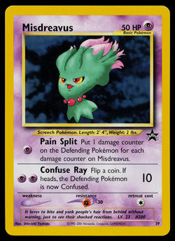 Pokemon Card - WoTC Black Star Promo Misdreavus #39 - Image 1