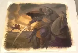 L5R CCG Ivory Edition Strategic Withdrawl Original Card Art By Britt Morgan - Image 1