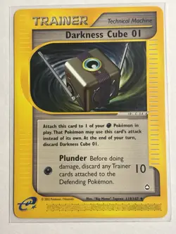 Darkness Cube 01 119/147 - Aquapolis Non Holo Pokemon Card - Image 1