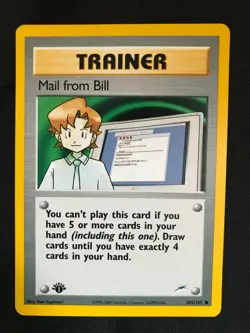 Pokemon Cards: 1st Edition Neo Destiny Common: Mail from Bill 105/105 - Image 1
