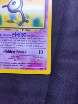 Pokemon Cards: 1st Edition Neo Revelation Uncommon: Unown Y 40/64 - Image 4