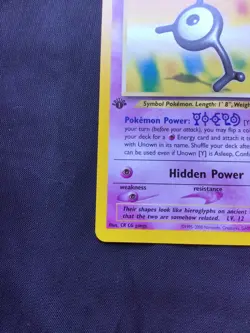Pokemon Cards: 1st Edition Neo Revelation Uncommon: Unown Y 40/64 - Image 5