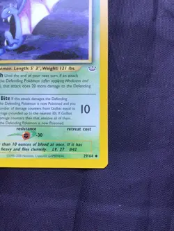 Pokemon Cards: 1st Edition Neo Revelation Uncommon: Golbat 29/64 - Image 4