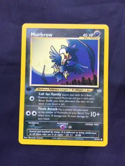 Pokemon Cards: 1st Edition Neo Revelation Common: Murkrow 46/64 - Image 1
