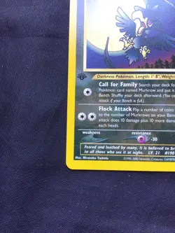Pokemon Cards: 1st Edition Neo Revelation Common: Murkrow 46/64 - Image 5