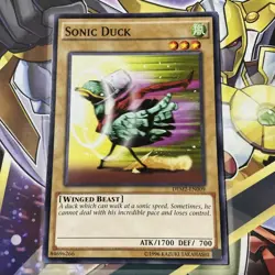 Sonic Duck DEM2-EN009 Unlimited Edition Common LP Yugioh Card - Image 1