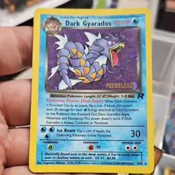 Pokemon Wotc Promo Dark Gyarados Prerelease Holo Card 8/82 English 2000 - Image 1