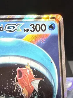 Pokemon Card Magikarp & Wailord GX SM166 Tag Team Sun & Moon Promo Played - Image 2