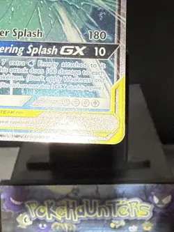Pokemon Card Magikarp & Wailord GX SM166 Tag Team Sun & Moon Promo Played - Image 3