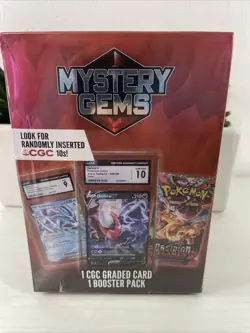 Pokemon Mystery Gems 1 CGC Graded Card & 1 Booster Pack 2025! New Sealed Box! - Image 5