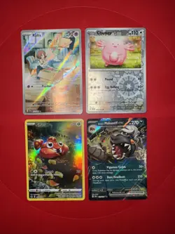 Pokemon TCG Ralts 211/198 Special Illustration, Plus 3 Cards! In EX+ Condition - Image 1
