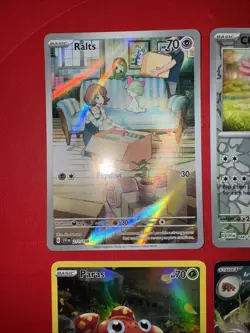 Pokemon TCG Ralts 211/198 Special Illustration, Plus 3 Cards! In EX+ Condition - Image 2