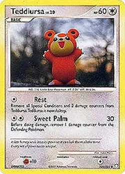 Pokemon Diamond & Pearl Mysterious Treasures- Teddiursa Card 105/123 - Image 1