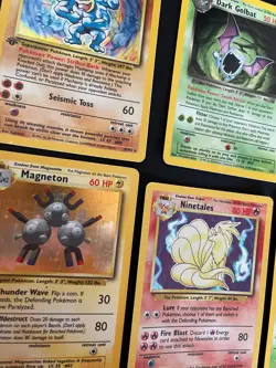 Pokemon TCG Vintage Holo Lot of 7 Cards Base Set Rocket Fossil Raichu Ninetales - Image 2