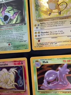 Pokemon TCG Vintage Holo Lot of 7 Cards Base Set Rocket Fossil Raichu Ninetales - Image 3