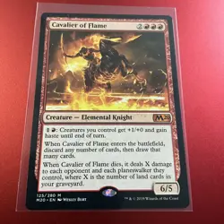 Cavalier of Flame Core Set 2020 / M20 NM Red Mythic Rare MAGIC MTG CARD - Image 1