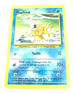 MAGIKARP #129 1995 Pokemon Playing Game Card 35/102 - Image 1