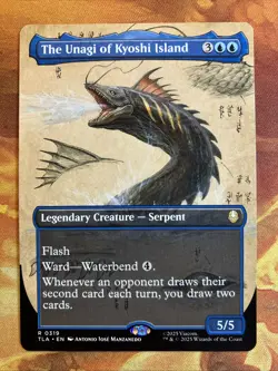 MTG Borderless The Unagi of Kyoshi Island Avatar: The Last Airbender Near-Mint!! - Image 1