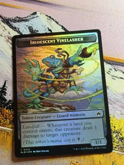 Iridescent Vinelasher T 0012 Fish Foil Token MTG NM - Bloomburrow - Image 3